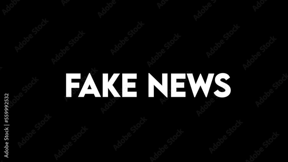 fake news alert , fake news alert text motion graphics animation ,4k ...