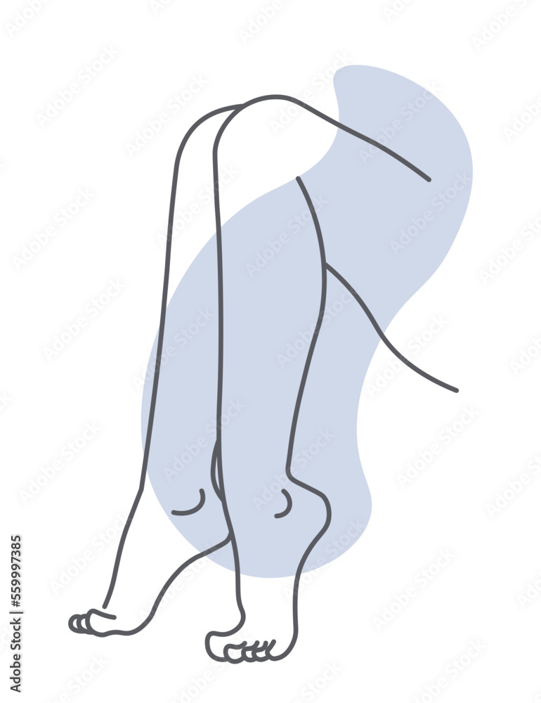Female legs, body part, feets and ankles vector Female legs, body part, feets and ankles vector