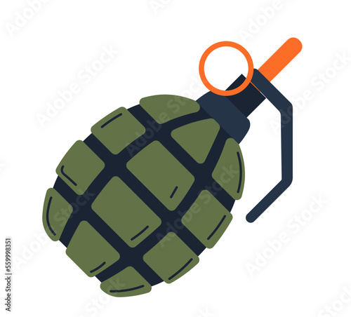 Bomb explosive weapons, hand grenade with rifle