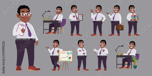 Set of people characters for business