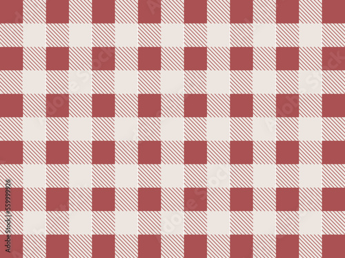 The checkered tablecloth. Decorative cotton napkin vector.