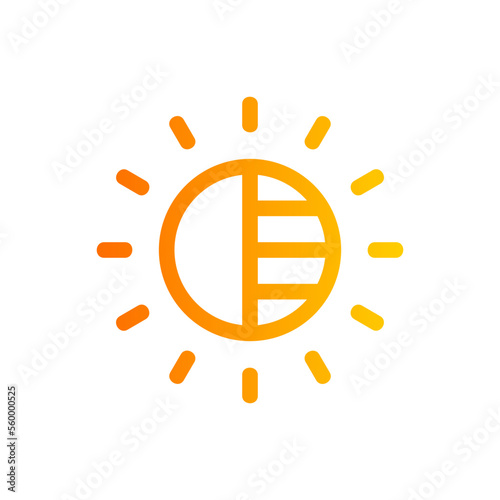 contrast gradient icon