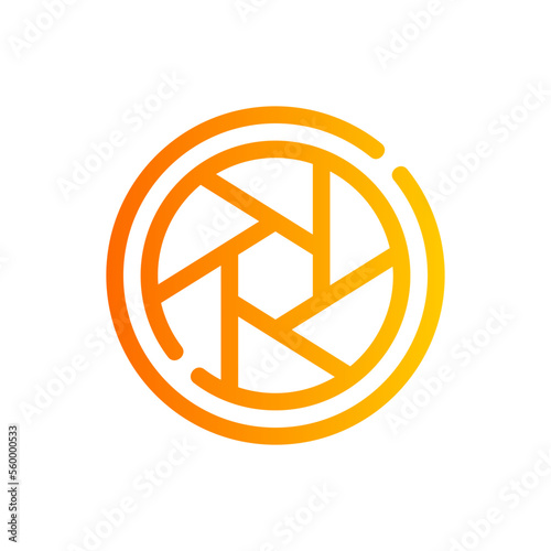 diaphragm gradient icon