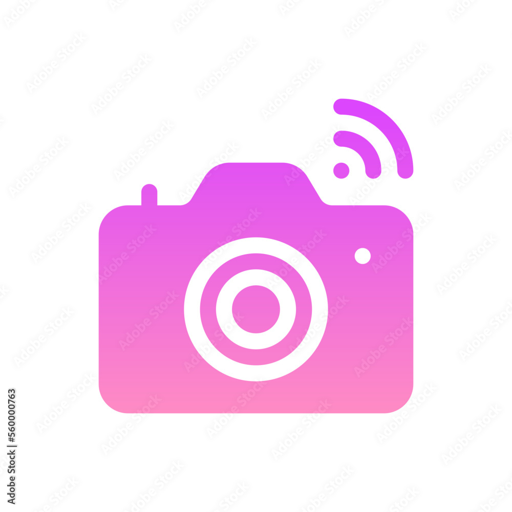camera flat gradient icon camera flat gradient icon