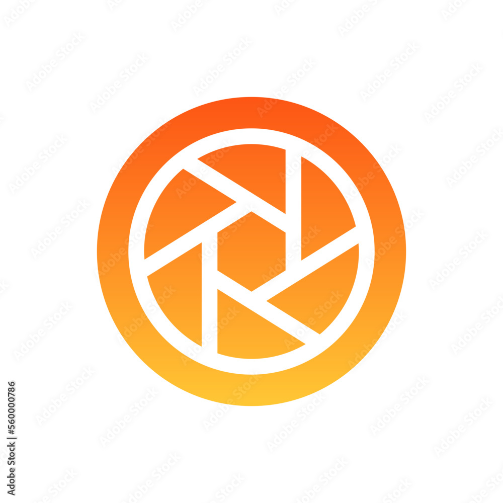 diaphragm flat gradient icon diaphragm flat gradient icon