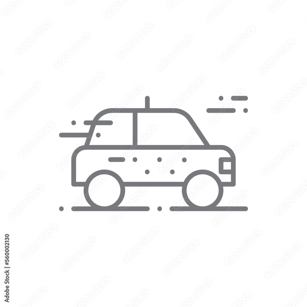 Taxi Transportation icon people icons with black outline style. Vehicle, symbol, transport, line, outline, travel, automobile, editable, pictogram, isolated, flat. Vector illustration
