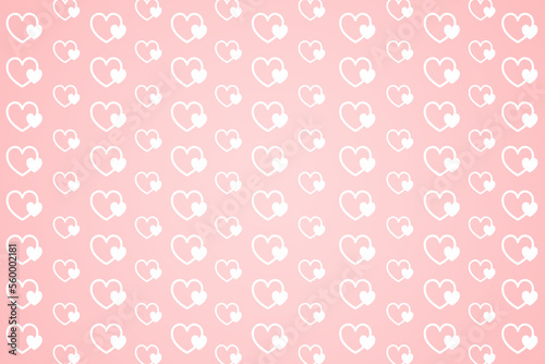 Vector light pink heart pattern