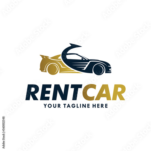 Rental Car Logo Template Design Vector