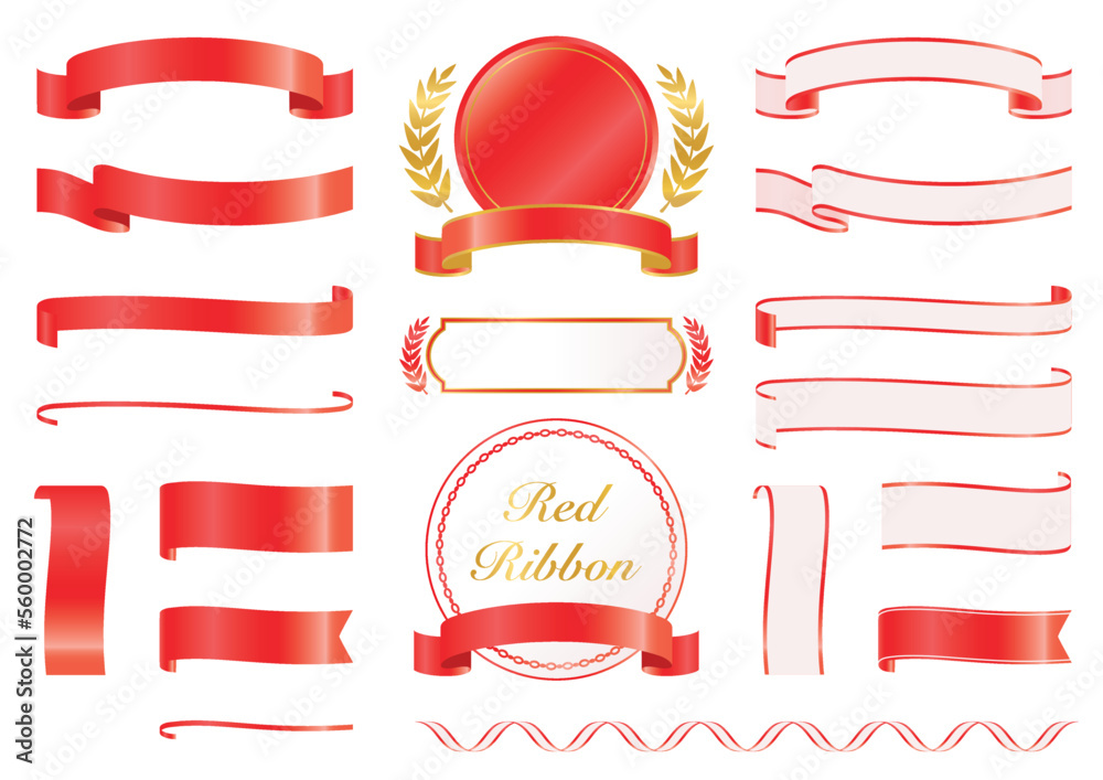 赤いリボンフレーム2