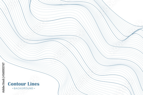 Abstract contour line background illustration