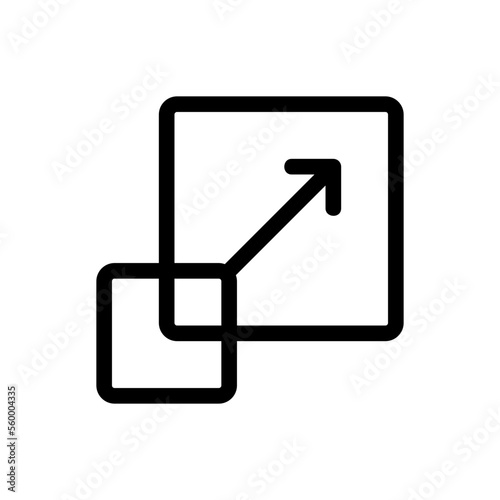 resize line icon