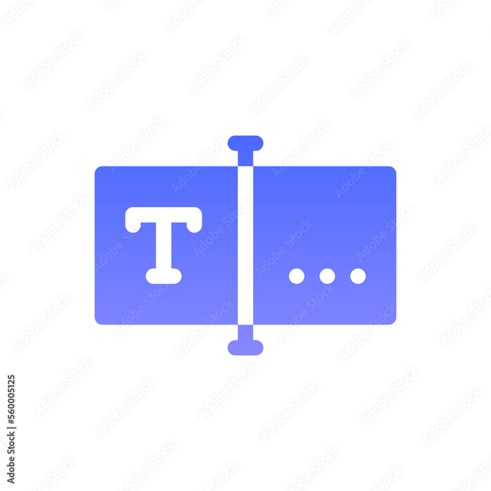 text flat gradient icon text flat gradient icon