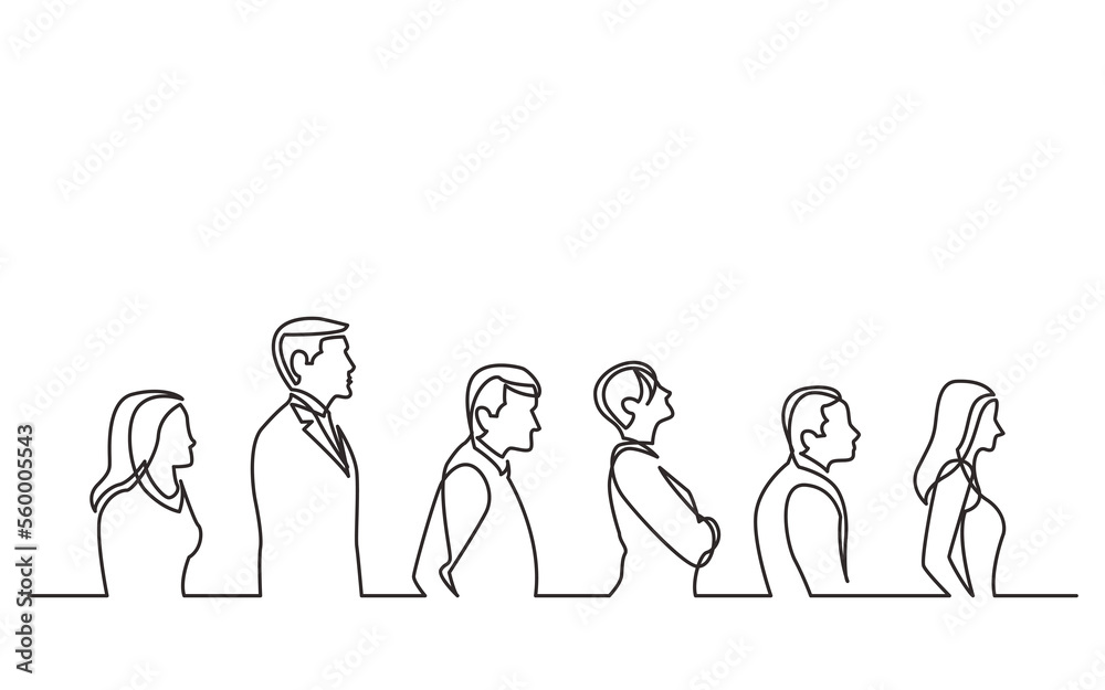 continuous line drawing people standing in line - PNG image with transparent background continuous line drawing people standing in line - PNG image with transparent background