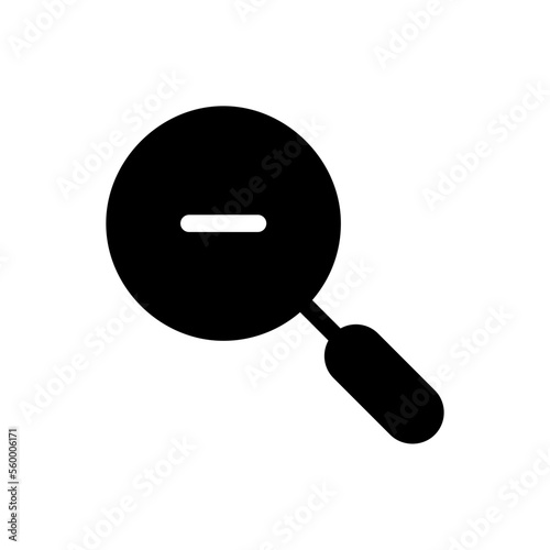 zoom out glyph icon