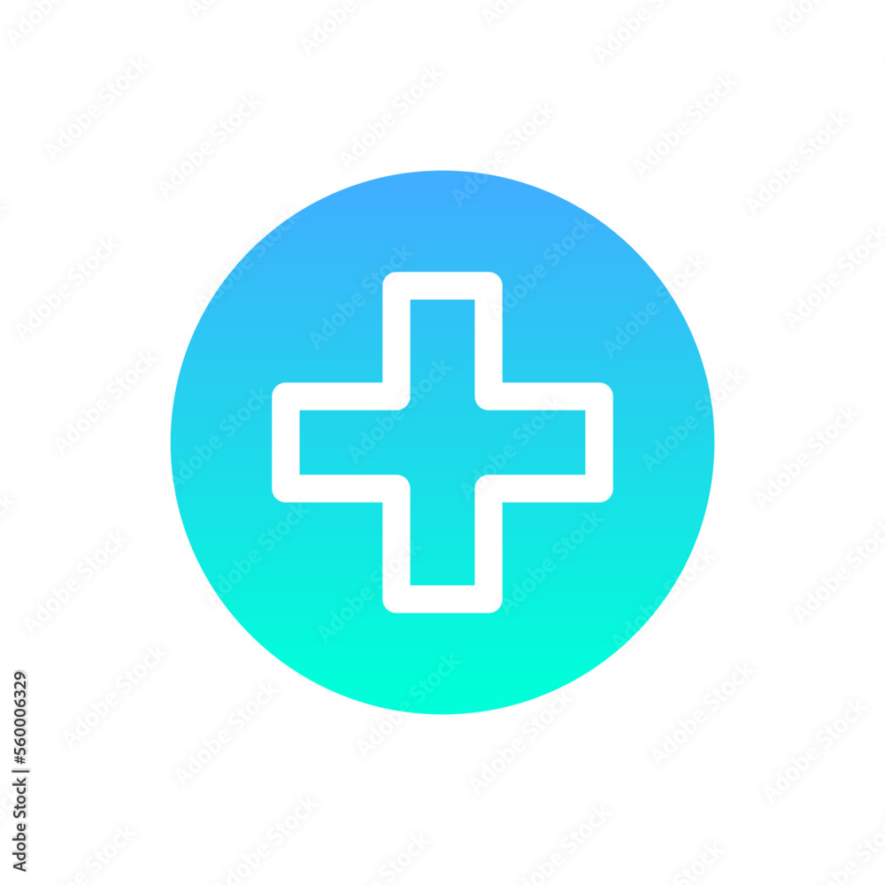 Obraz premium hospital flat gradient icon