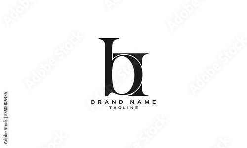 BI, IB, B7, Abstract initial monogram letter alphabet logo design