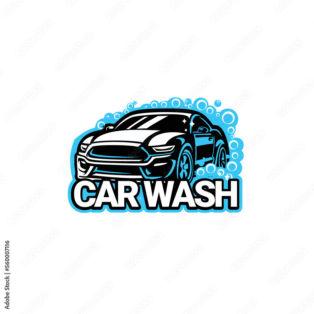 car wash template logo design