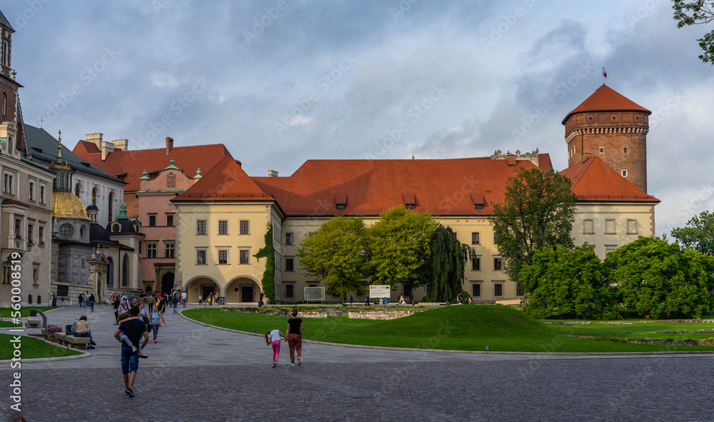 Sightseeing at Wawel castle in Cracow