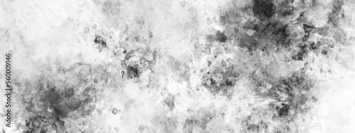 Silver, grey watercolor textured on white paper background. concrete wall white color for the background. Cement wall modern style background. White painted cement wall texture. White marble texture