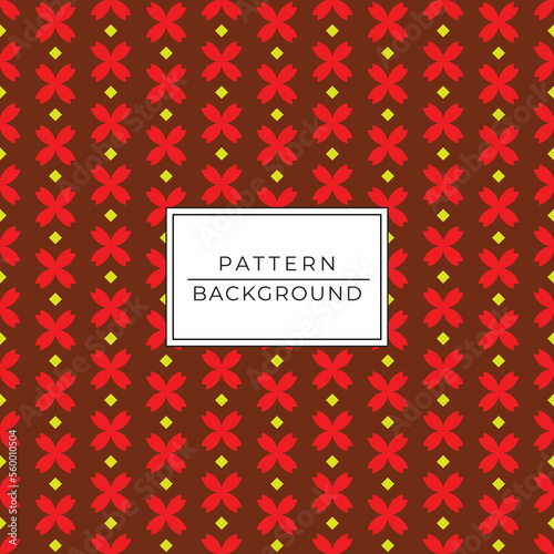 chinese style red flower in seamless pattern, gift wrapping paper, infinite point, clothes, shirts, dresses, paper, gift, white background, Vector background.