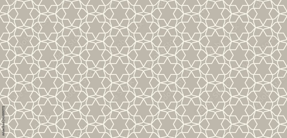 Floral seamless pattern with six pointed star vector illustration Floral seamless pattern with six pointed star vector illustration