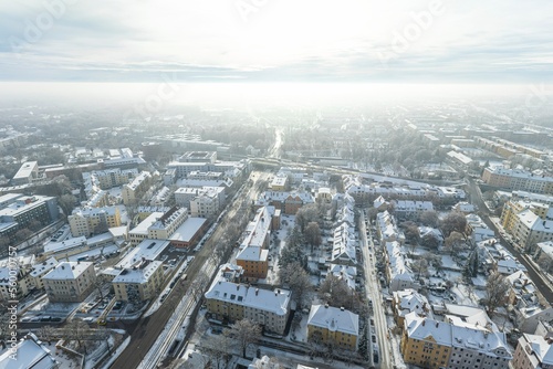 Augsburg im Winter - Ausblick nach Süden ins Hochfeld