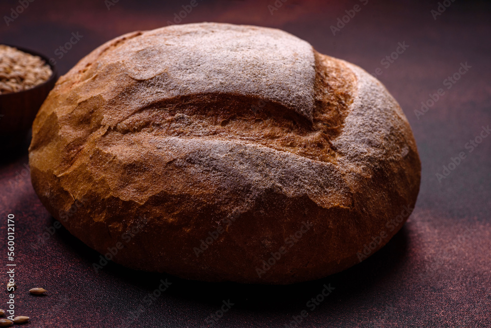 Beautiful delicious freshly baked round shaped white bread Beautiful delicious freshly baked round shaped white bread