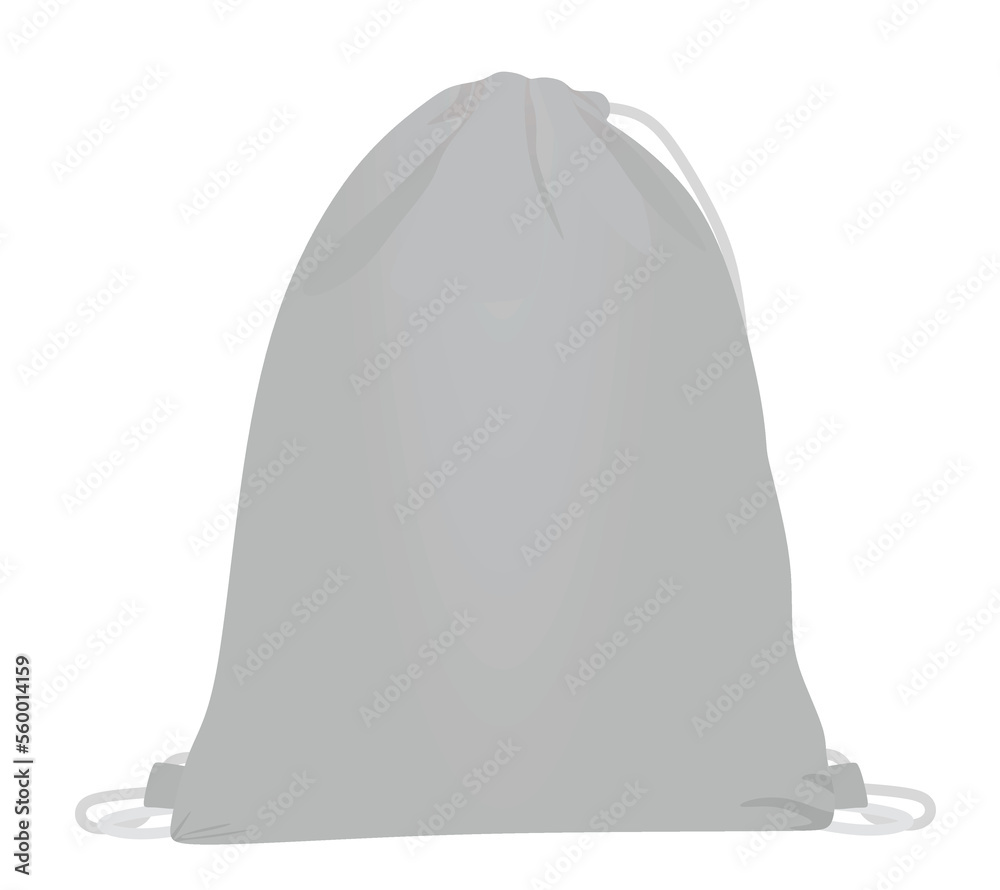 Grey backpack bag. vector illustration Grey backpack bag. vector illustration