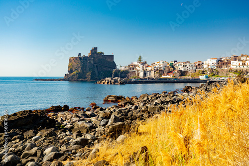 Fototapeta Naklejka Na Ścianę i Meble -  Aci castle near Catania, Italy	