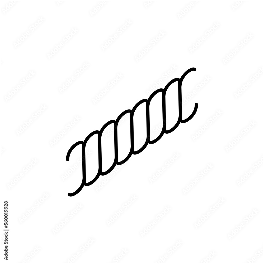 Fototapeta premium rope logo template design vector icon on white background