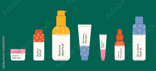Set of cosmetic tubes
