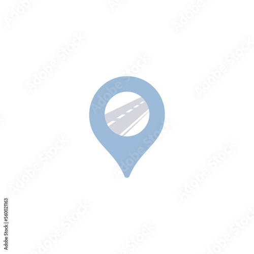 Free Download Location on the highway vector illustration  - GFXLoad