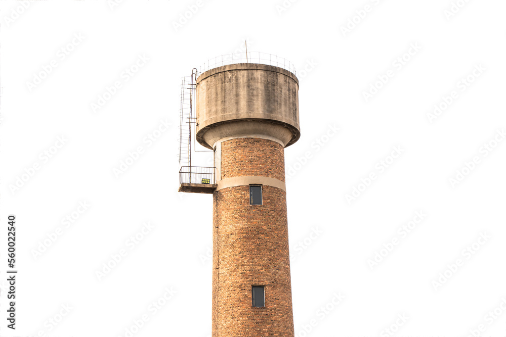 vintage water tower red brick water tower building