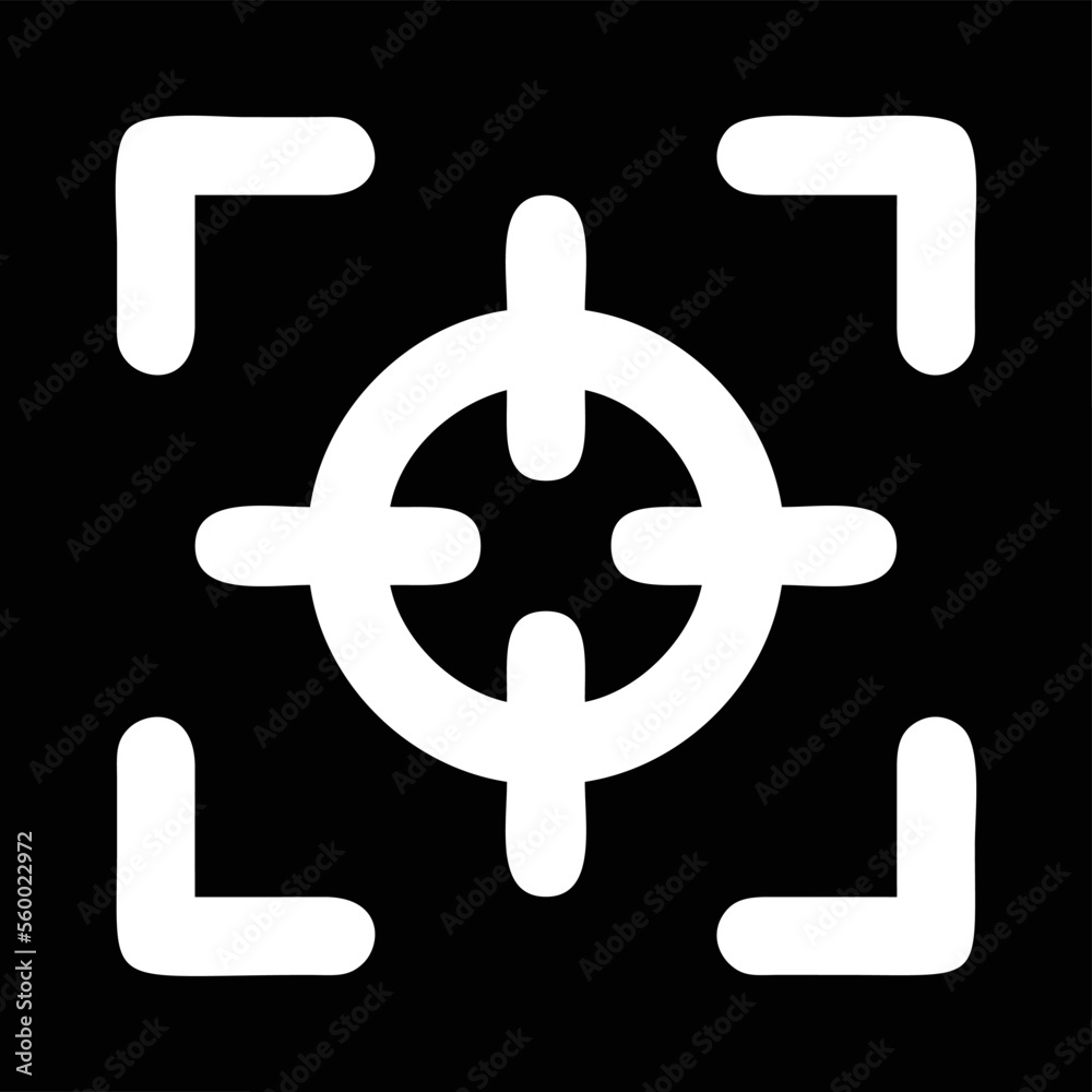 focus icon symbol in a white background, goal target icon symbol on the white background focus icon symbol in a white background, goal target icon symbol on the white background