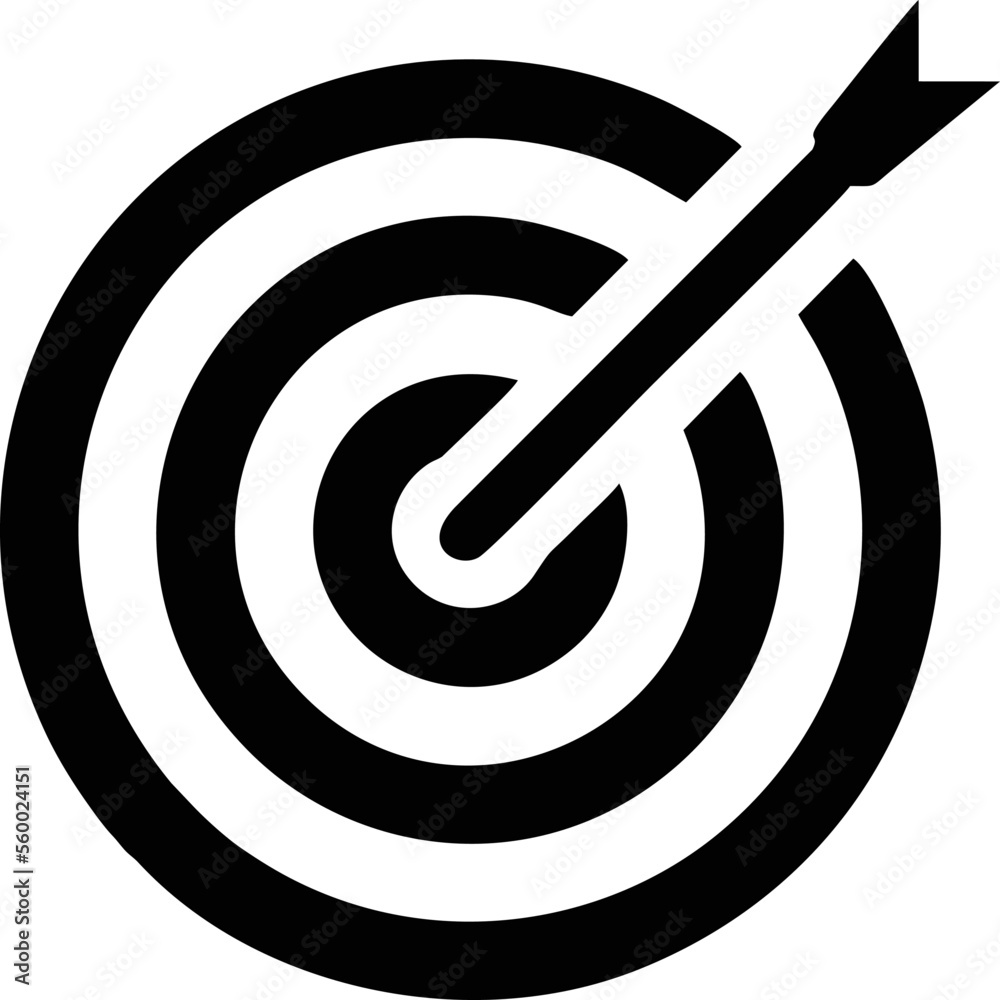 focus icon symbol in a white background, goal target icon symbol on the white background focus icon symbol in a white background, goal target icon symbol on the white background