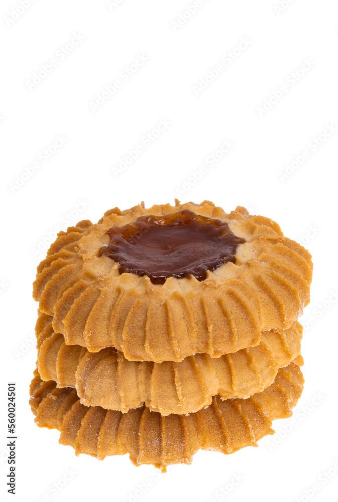 cookies with jam isolated cookies with jam isolated