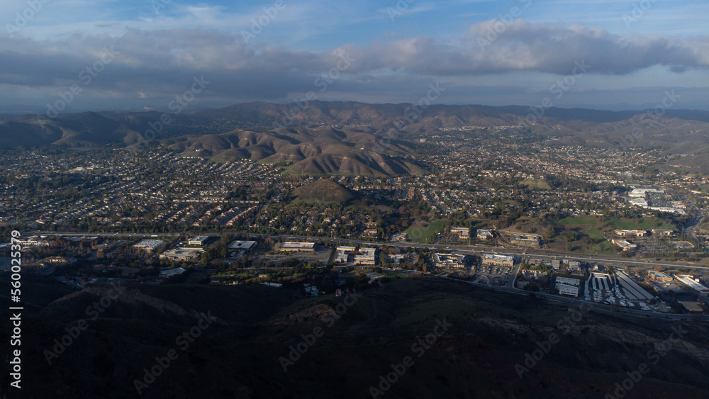 Aerial View of Agoura Hills and Conejo Valley