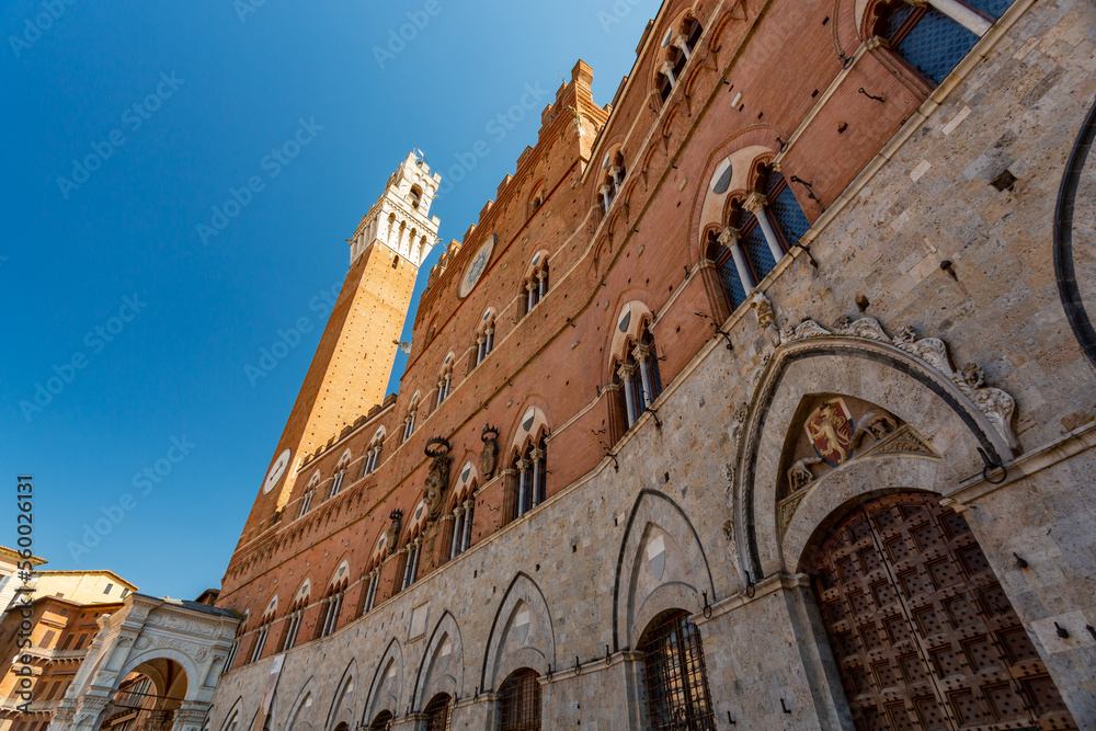 Pubblico Palace in Siena, Italy