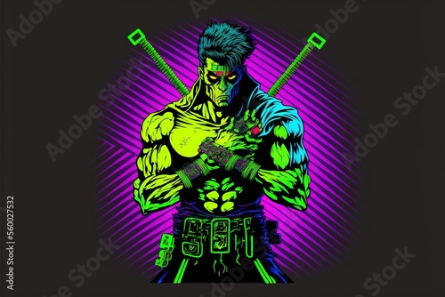 Neon futuristic Assassin