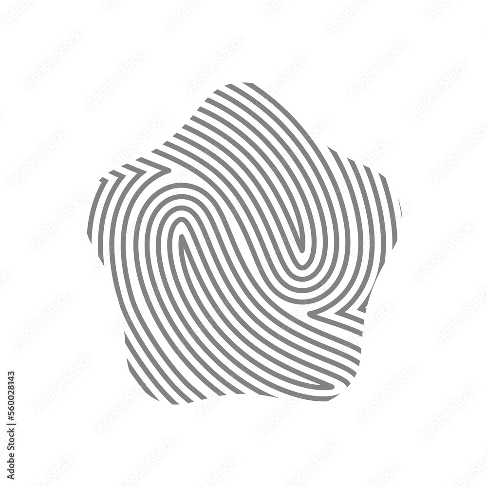 Aesthetic Fingerprint Rustic Organic Blobs Shape Collection