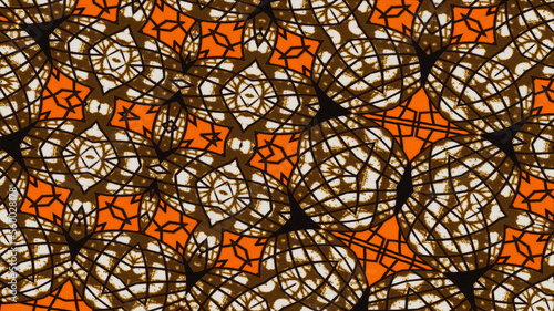 Colored African fabric – Seamless and textured pattern, cotton, photo