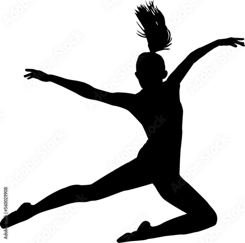 girl in high ballet jump