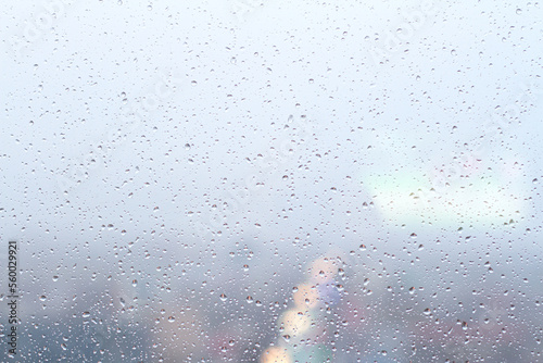 Raindrops on the window, background