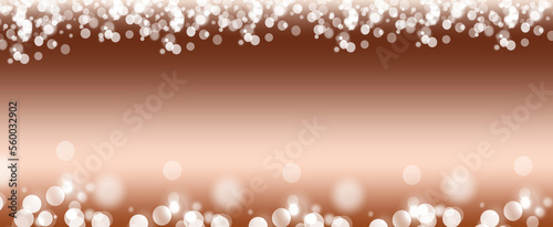white bokeh abstract on copper golden background, Bokeh lights on copper golden background