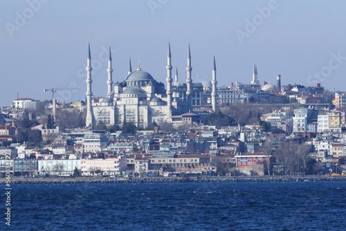 09-01-2023 Istanbul-Turkey: View of Sultanahmet from Kadıköy