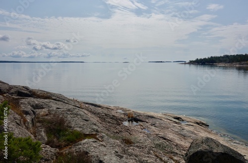 Calming landscape in the Finnish archipelago in summer