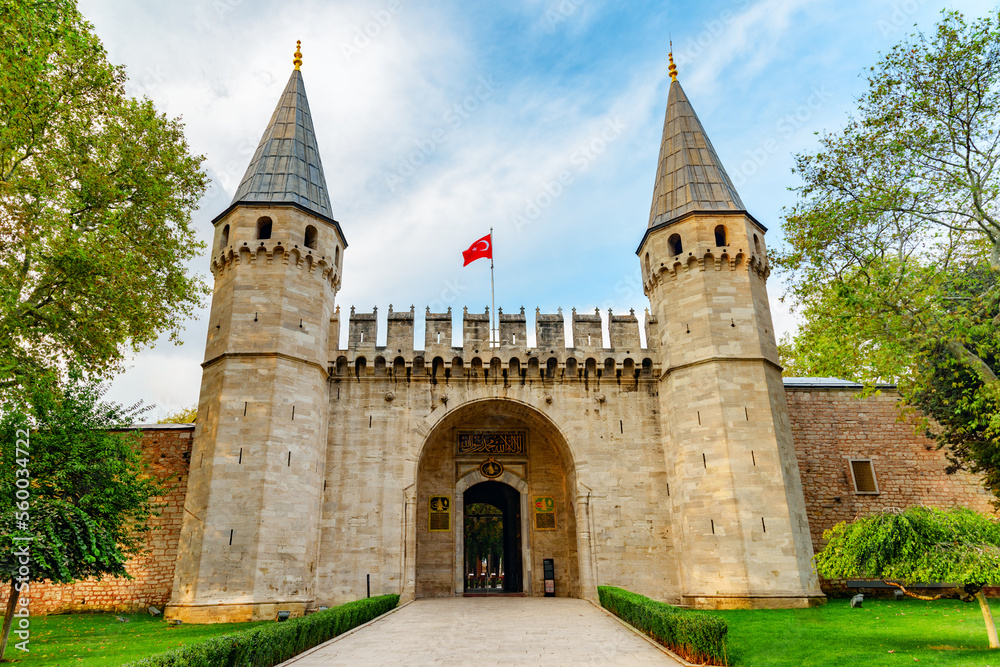 The Gate of Salutation in Topkapi Palace, Istanbul, Turkey