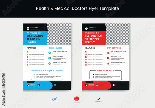 Health & Medical Doctors Flyer Template