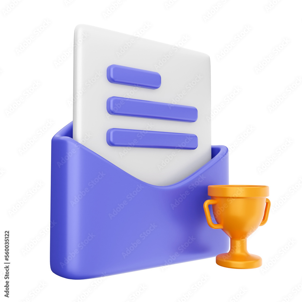 3d mail email envelope message icon illustration render 3d mail email envelope message icon illustration render
