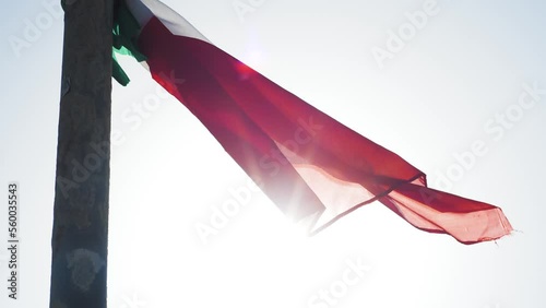 Flag in the sun